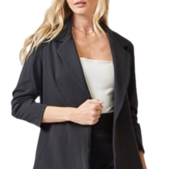 Dear Scarlett Jackets & Blazers - NWT - Elegant Jersey Knit Black Women's Blazer